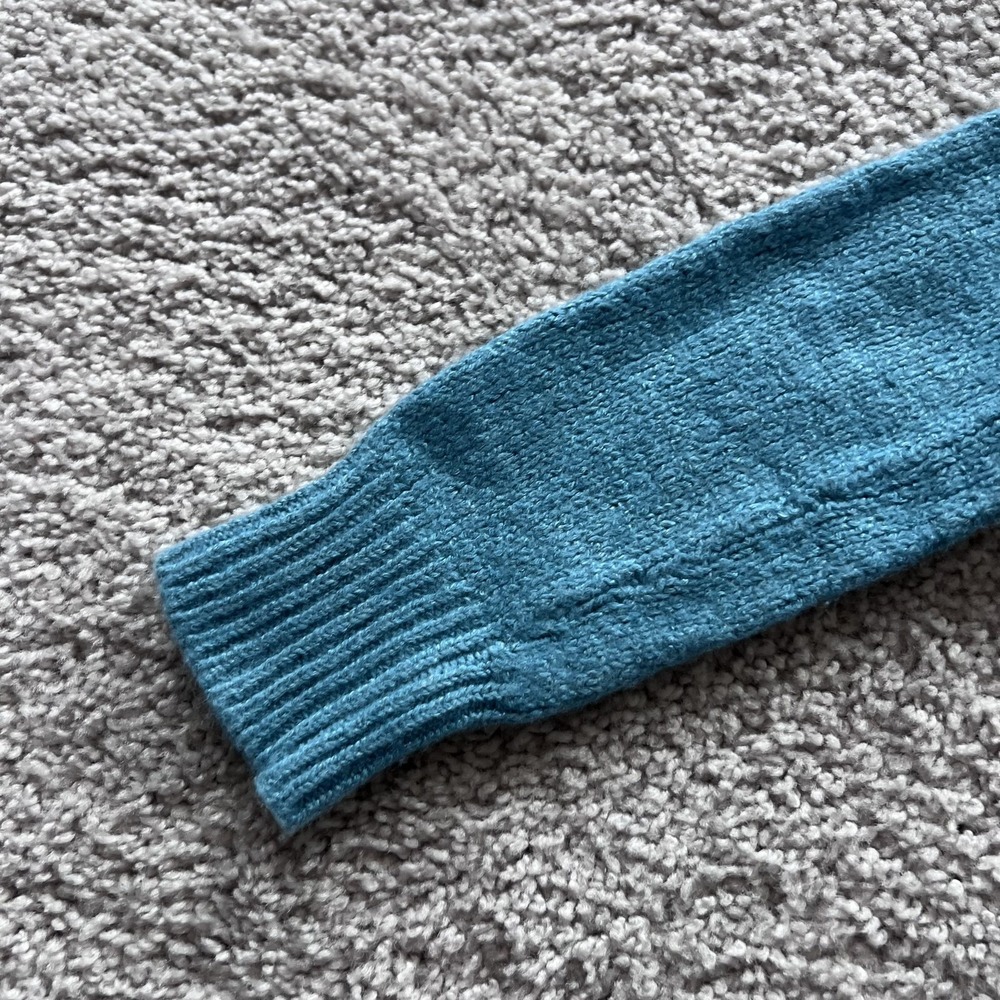 Loro Piana V-Neck Sweater Womens 38 Blue Cashmere Linen Silk‎ Knit *READ DESC* - Picture 5 of 16